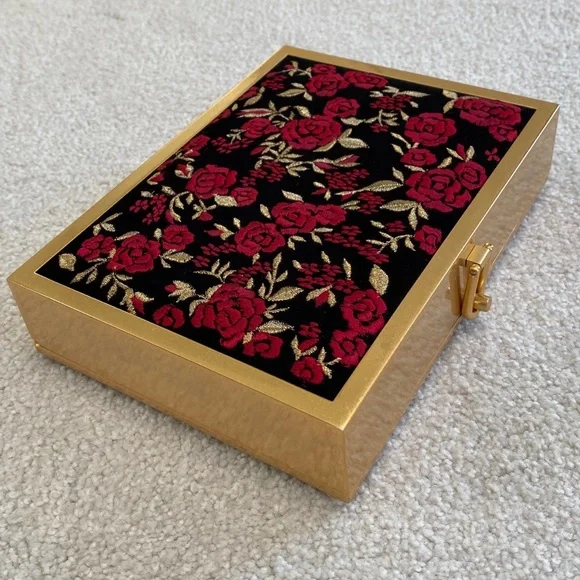 Alice + Olivia Darla Embroidered Box Clutch - Picture 9 of 10